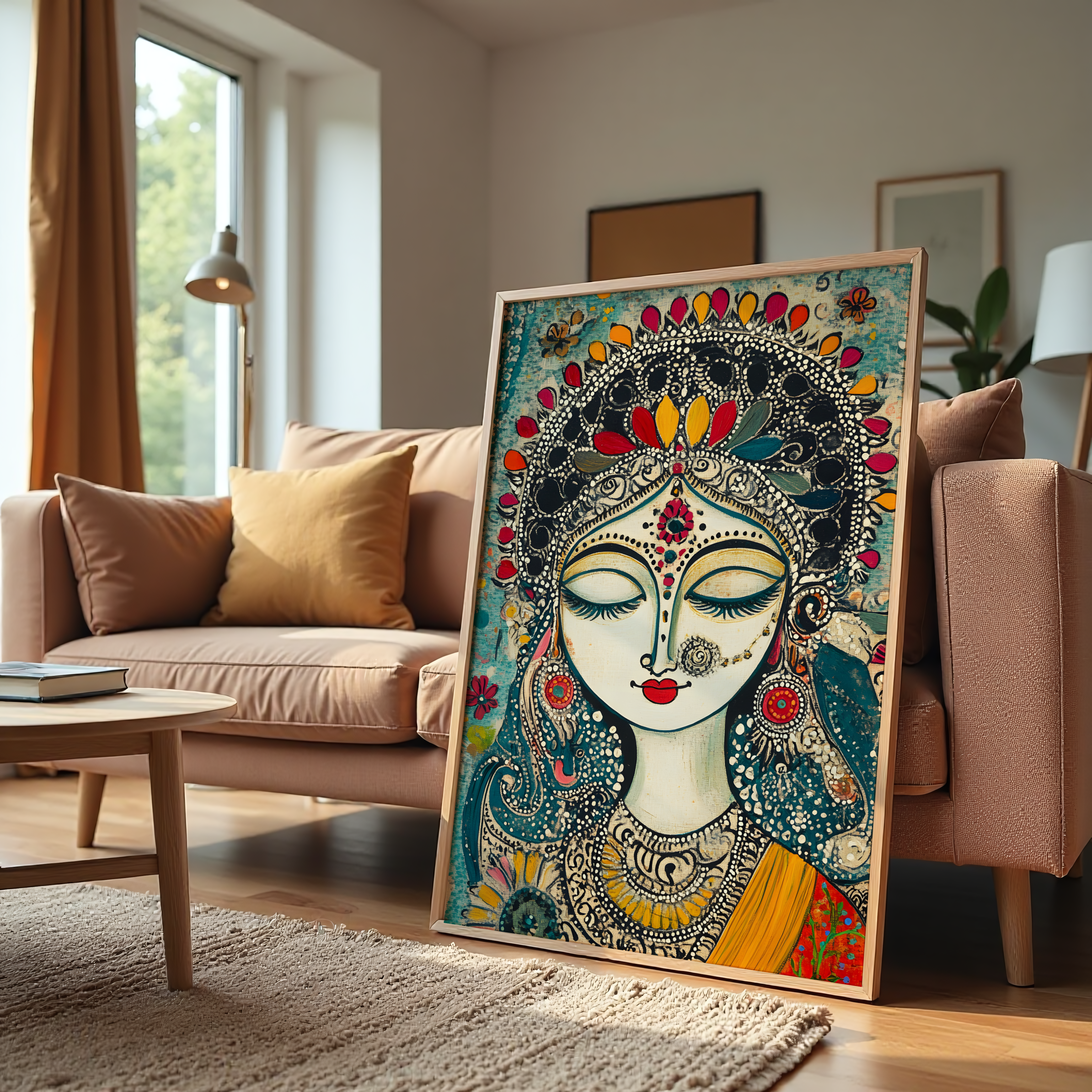 Spiritual goddess artwork for meditation room