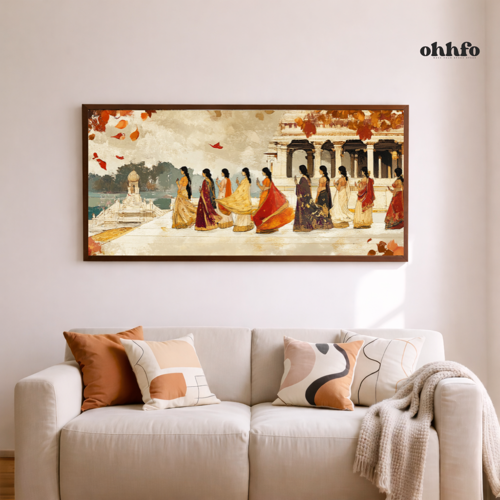 Whispers of Grace Royal Indian Women Wall Art