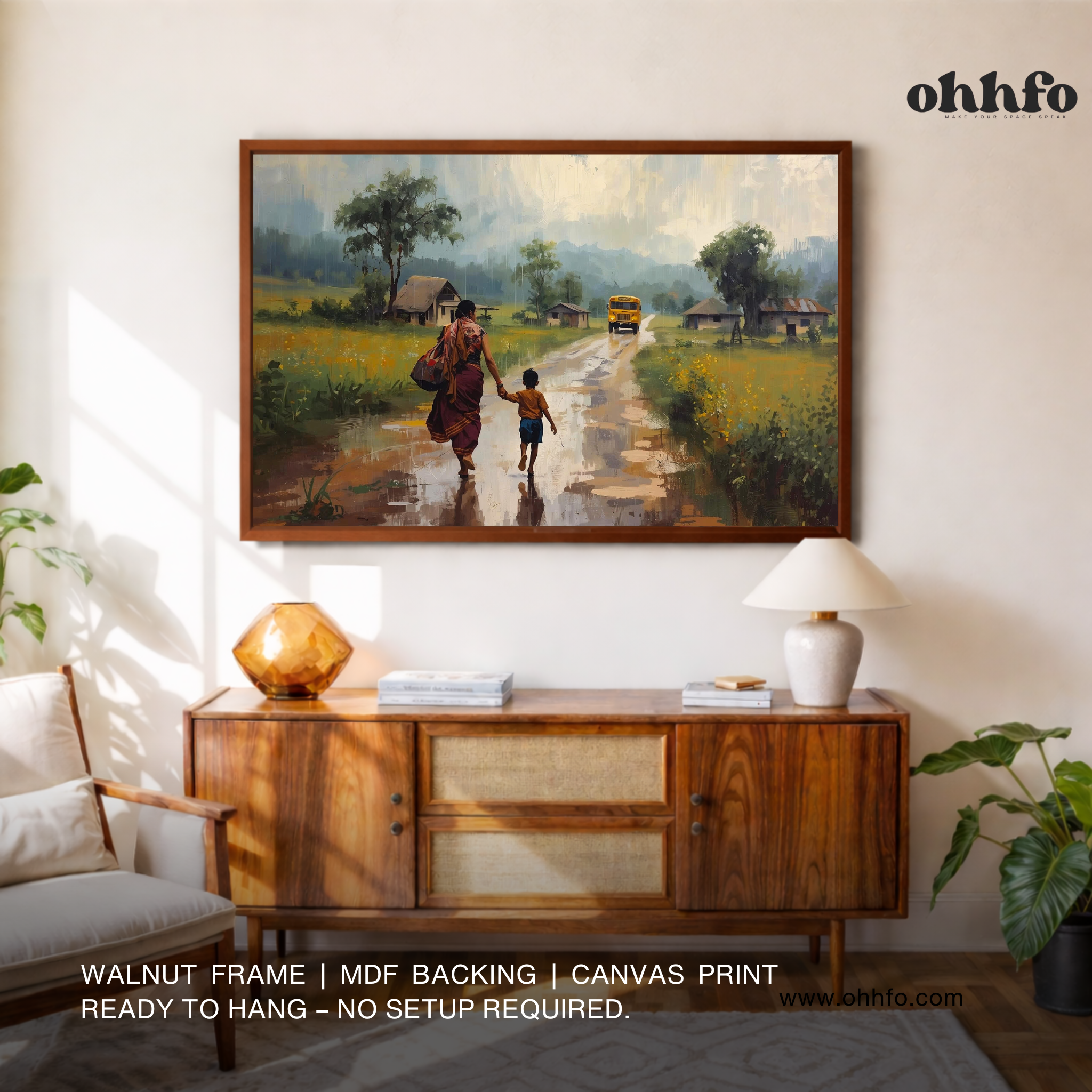 Mother’s Journey – Mother & Child Canvas Wall Art