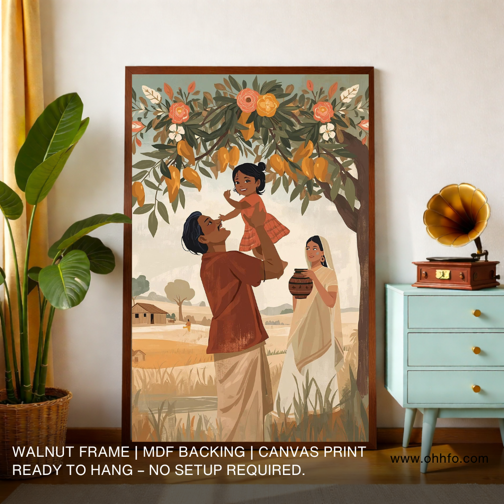 Indian Village Family Wall Art