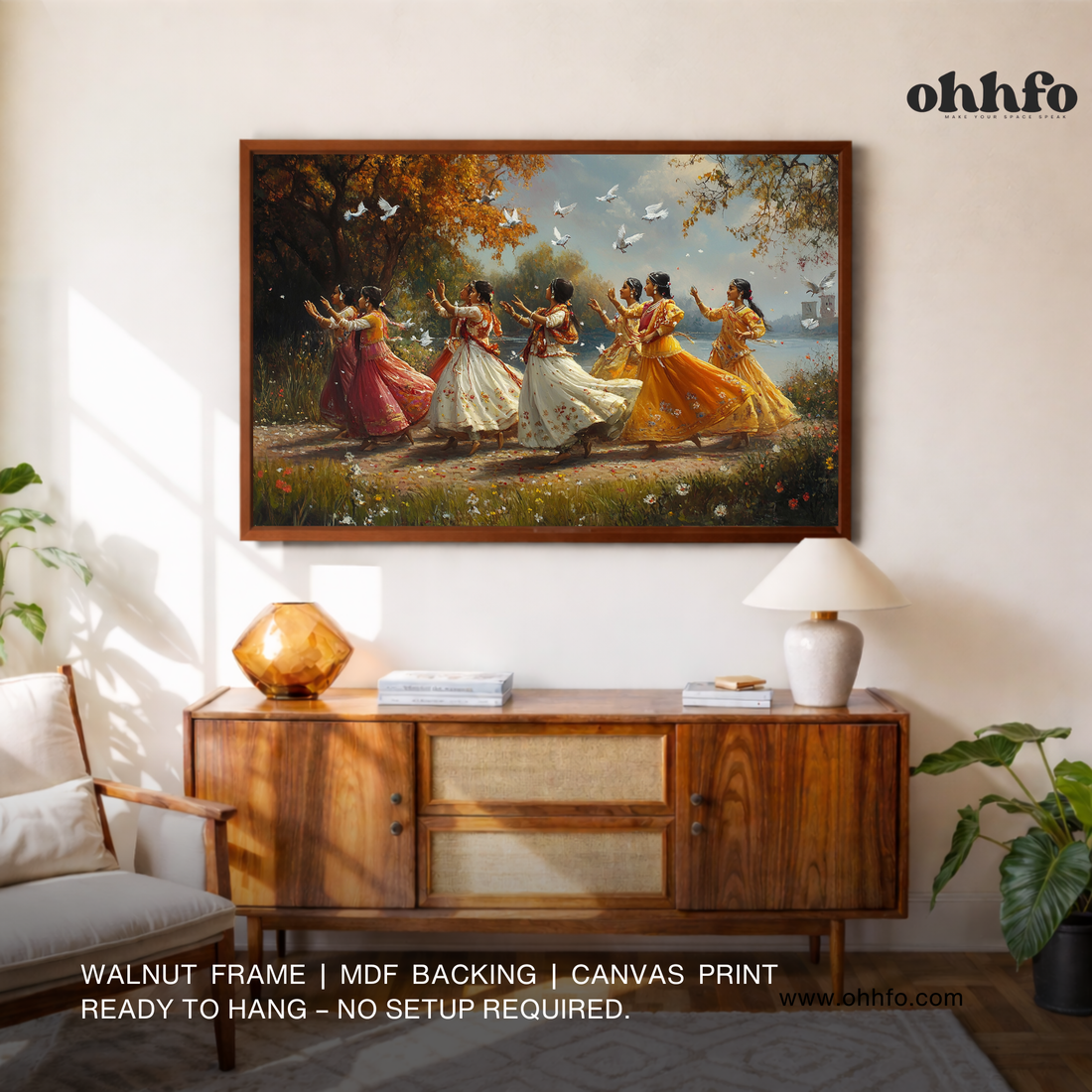 Graceful Indian Women Dancing in Nature
