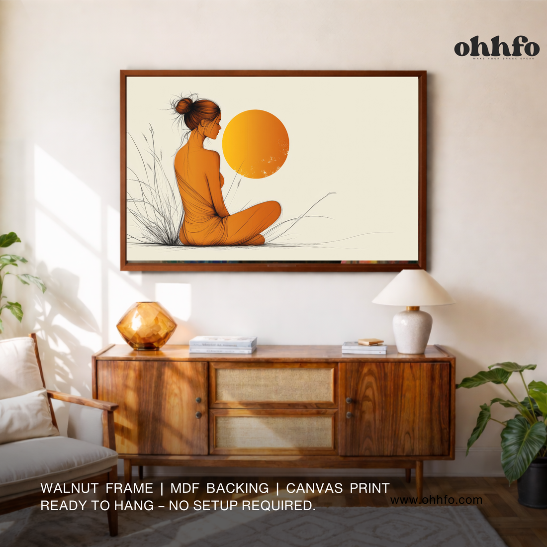 Minimalist Woman Silhouette Wall Art