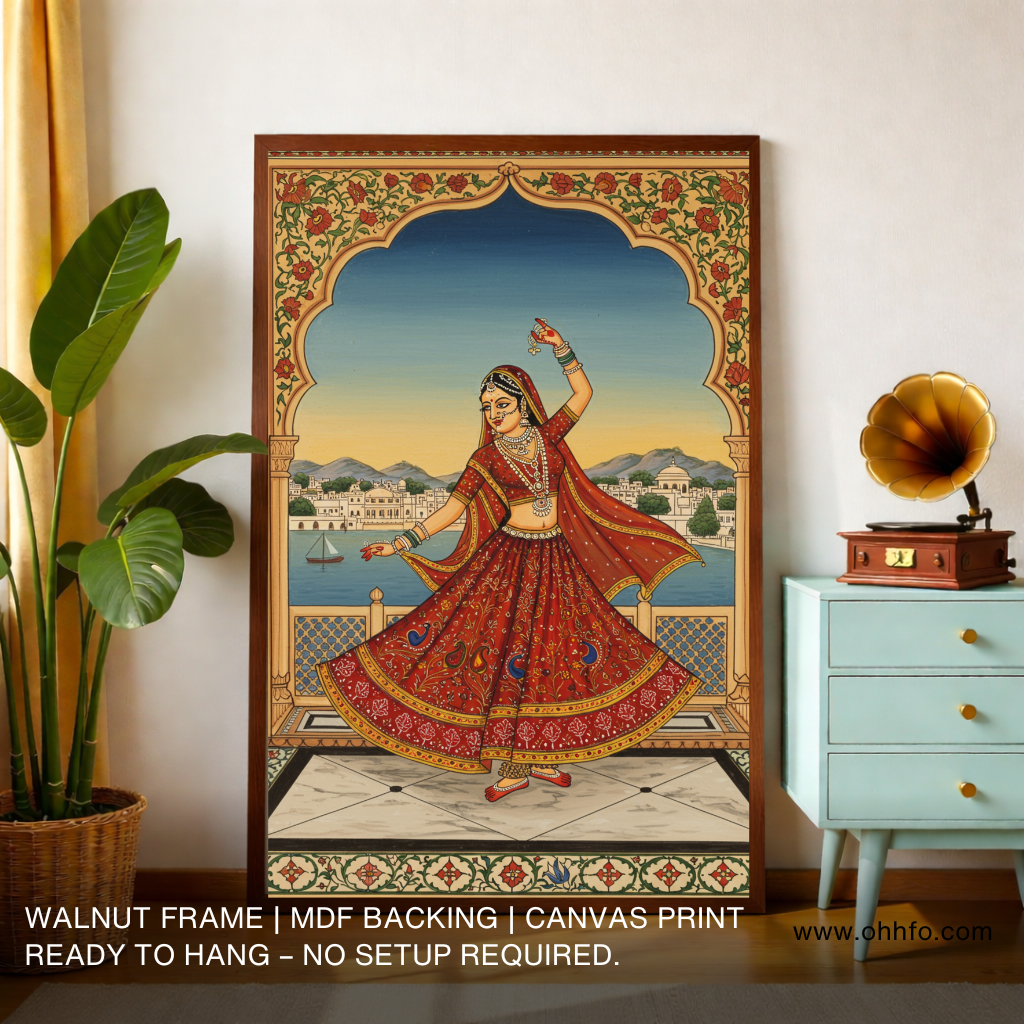 Rajasthani Traditional Dancer Painting – Cultural Wall Art