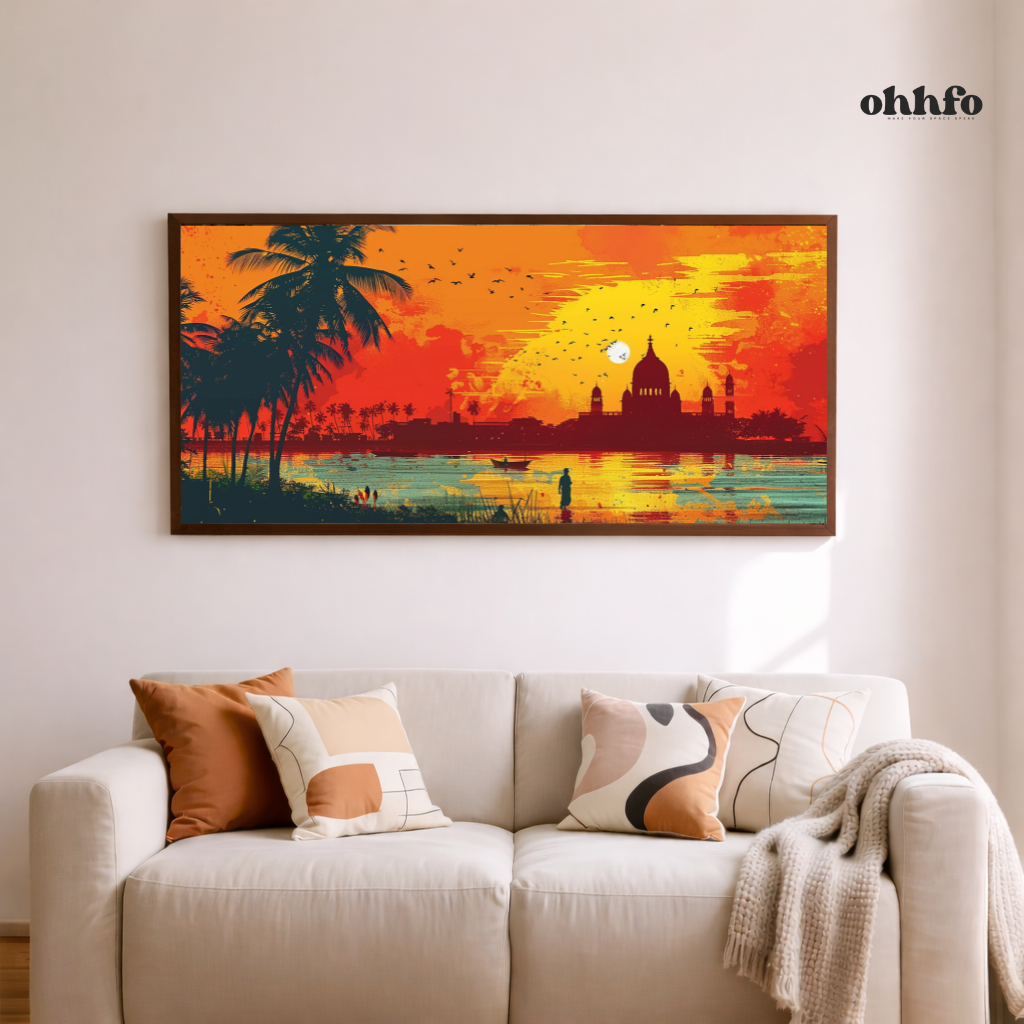 Sacred River Sunset Heritage Wall Art