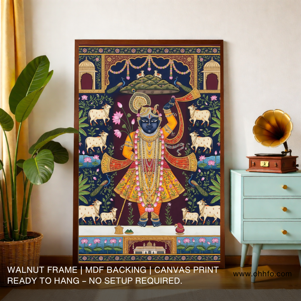Shreenathji Pichwai Krishna Wall Art