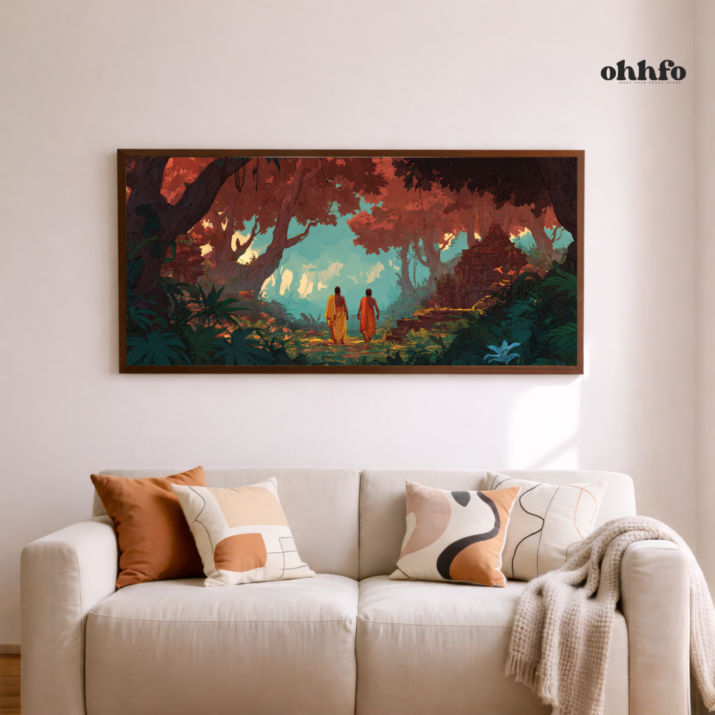 Spiritual Forest Journey Canvas Wall Art