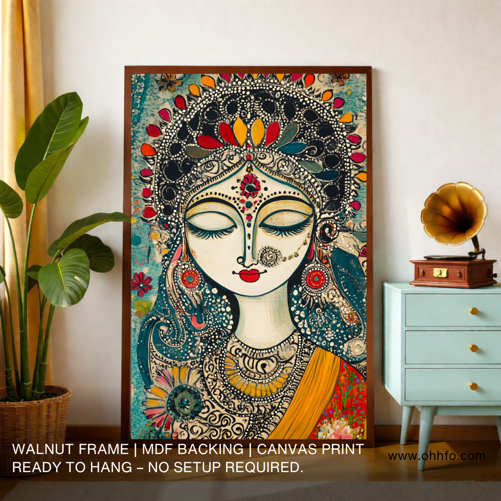 Goddess Canvas Wall Art – Indian Painting