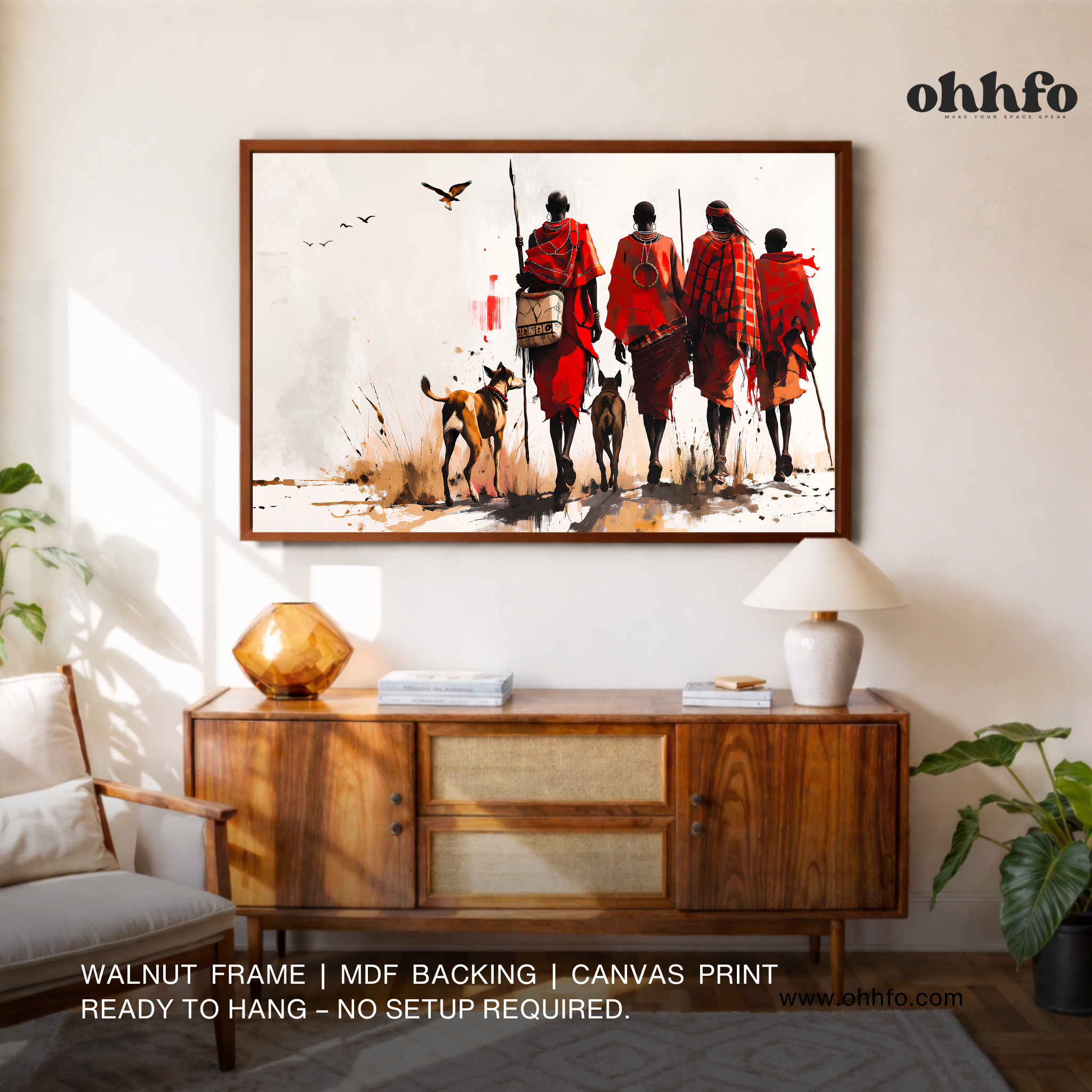 Tribal Warriors Journey Canvas Wall Art