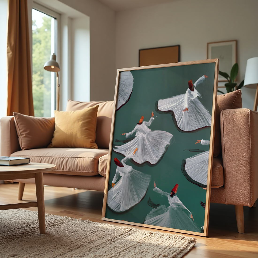 Whirling Dervish Dance – Spiritual Sufi Canvas Wall Art