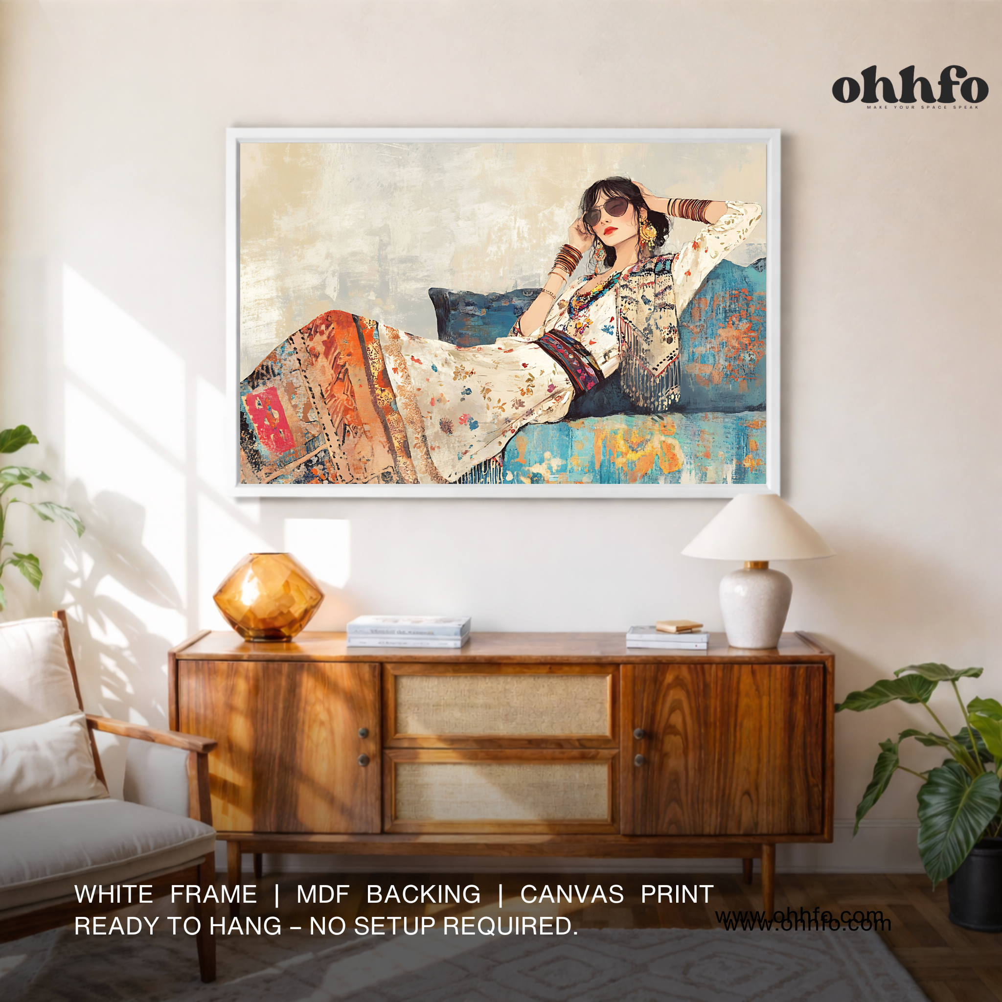 Bohemian Muse Woman Wall Art