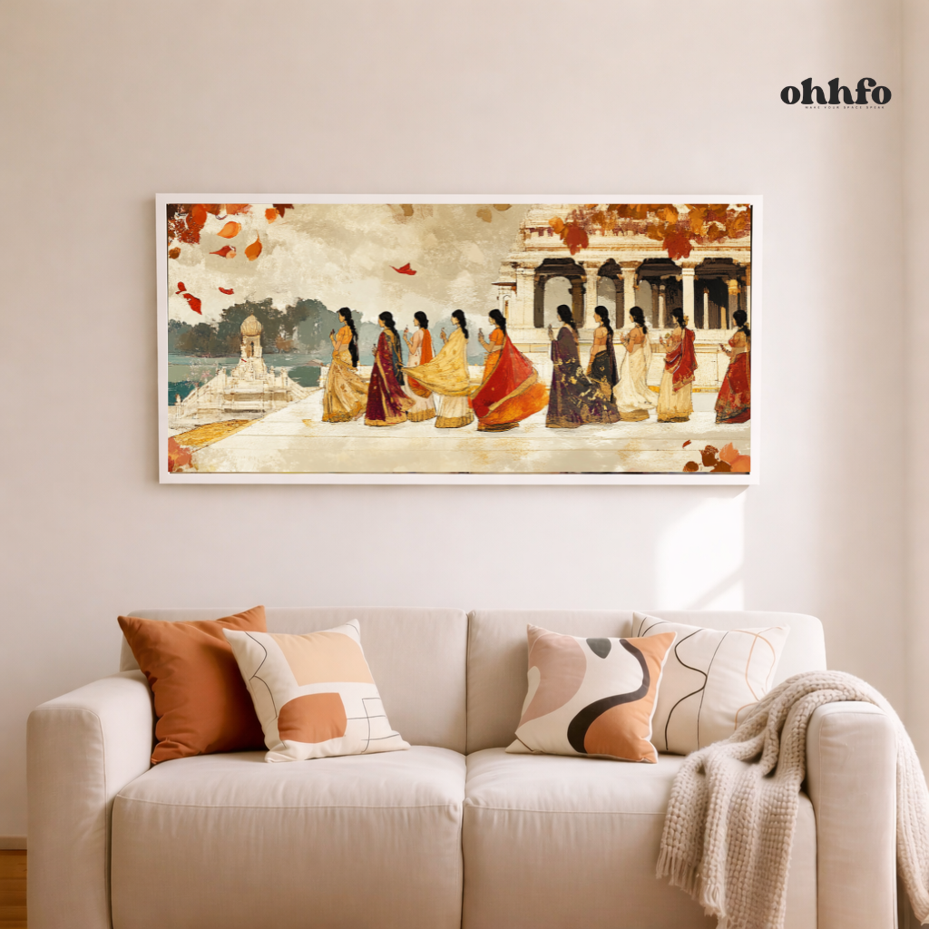 Whispers of Grace Royal Indian Women Wall Art