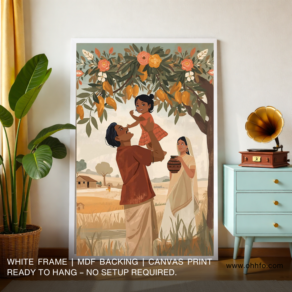 Indian Village Family Wall Art