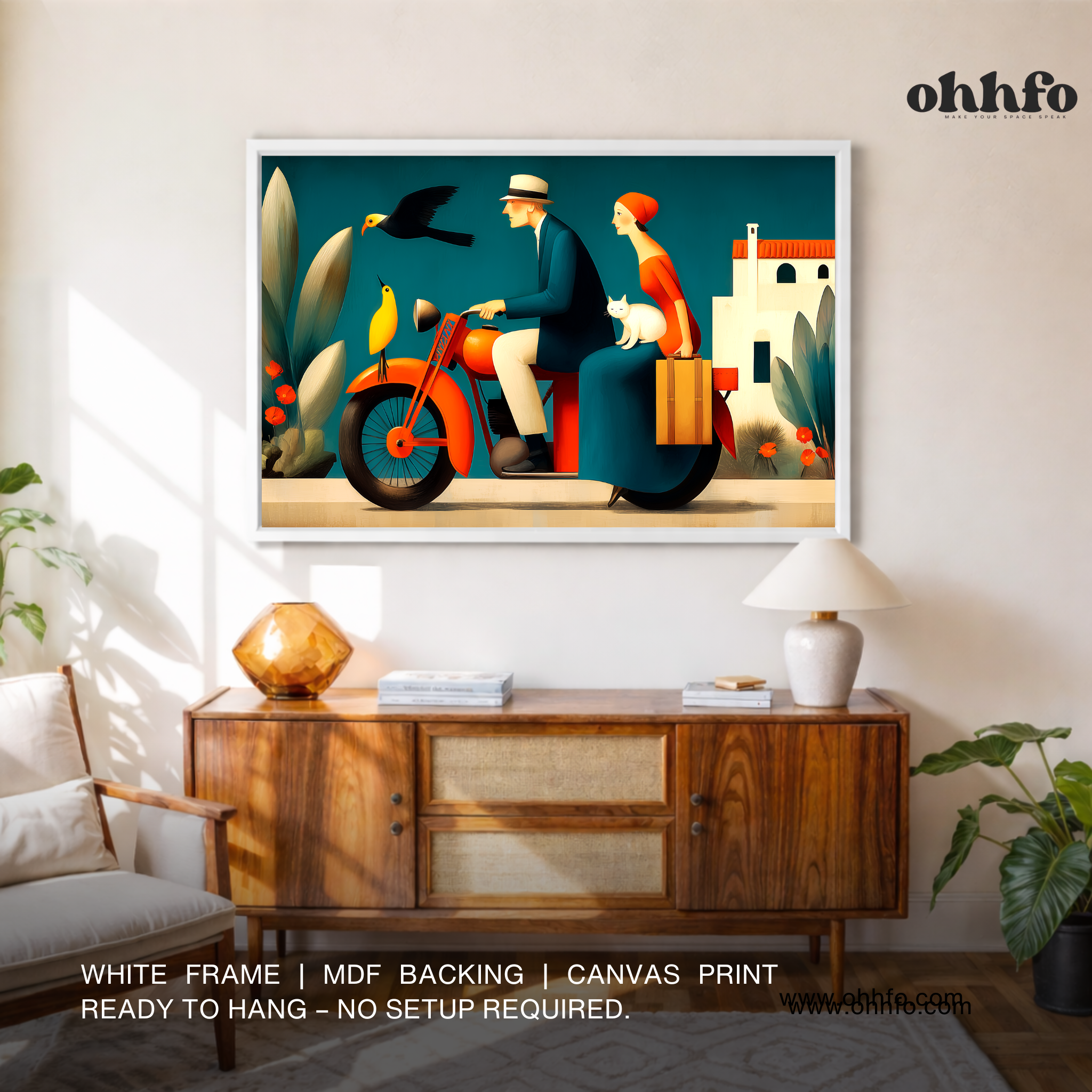 The Joyful Journey – Modern Travel Canvas Wall Art