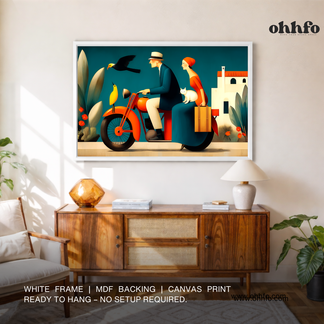 The Joyful Journey – Modern Travel Canvas Wall Art