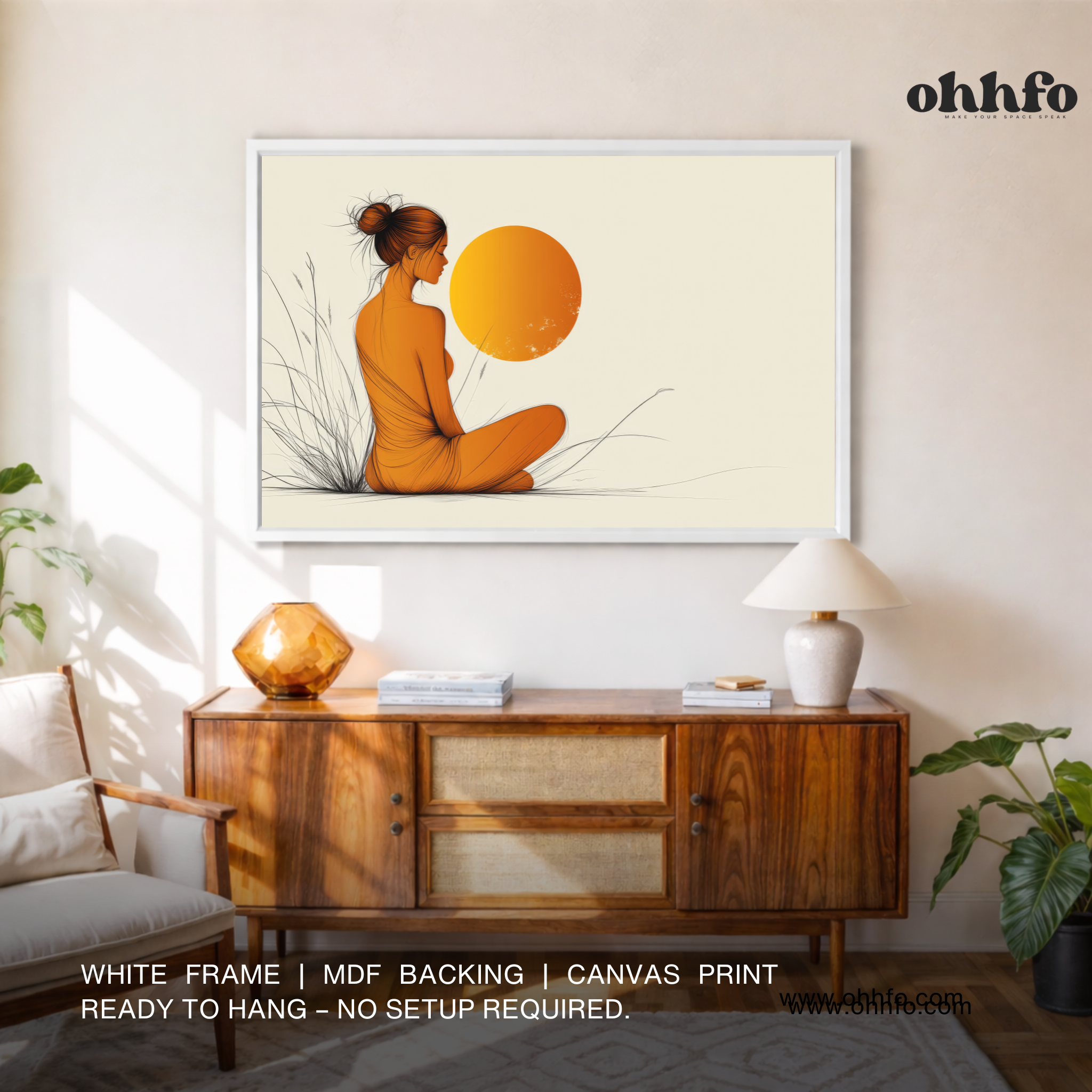 Minimalist Woman Silhouette Wall Art