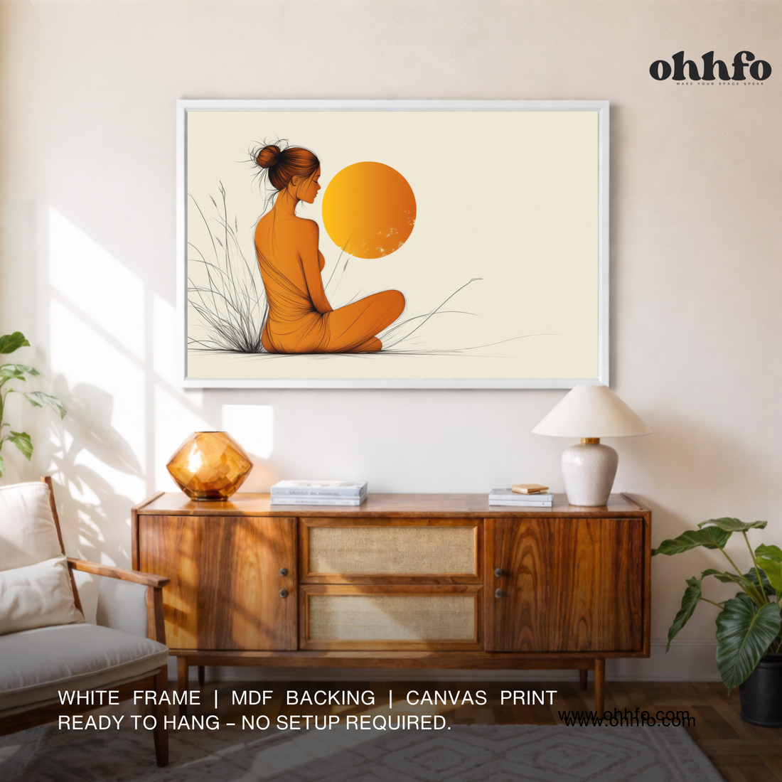Minimalist Woman Silhouette Wall Art