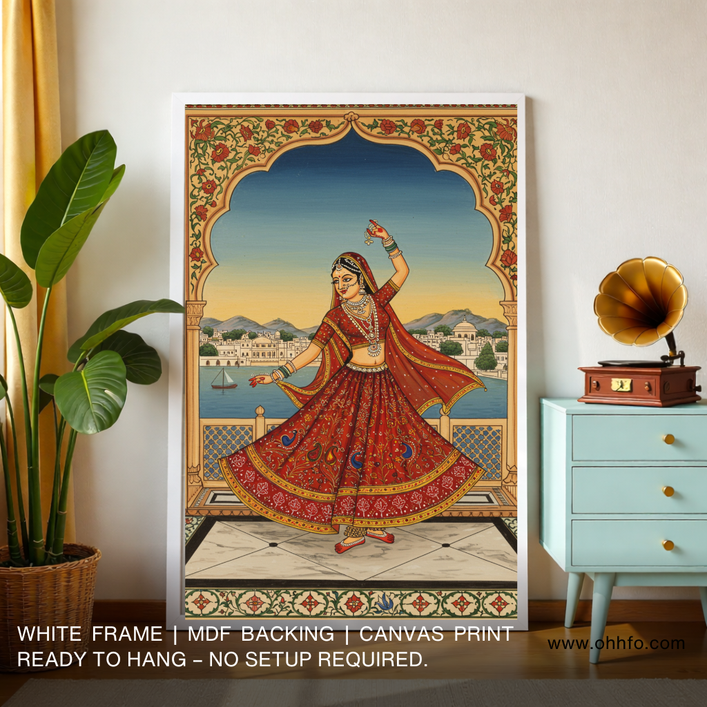 Rajasthani Traditional Dancer Painting – Cultural Wall Art