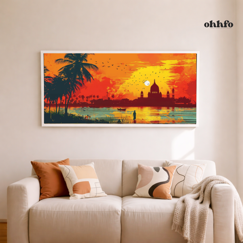 Sacred River Sunset Heritage Wall Art