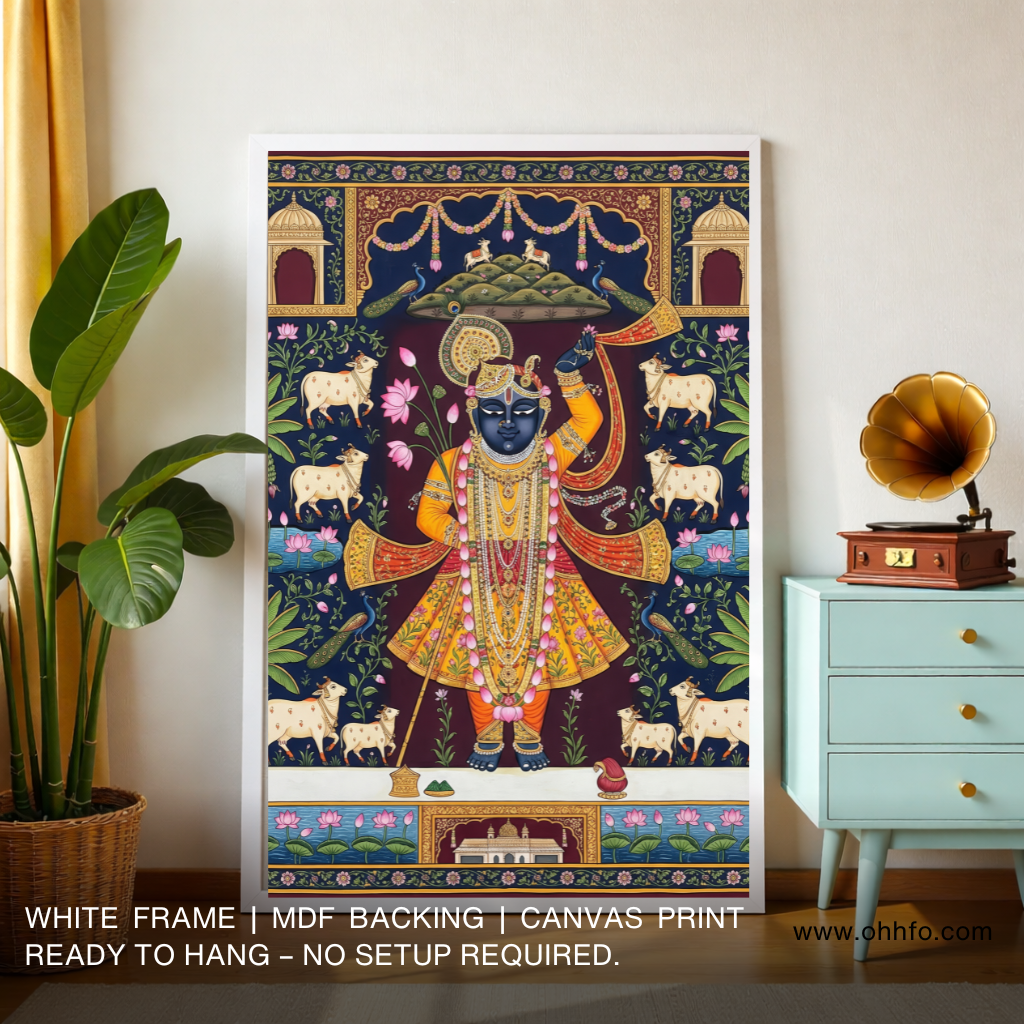 Shreenathji Pichwai Krishna Wall Art