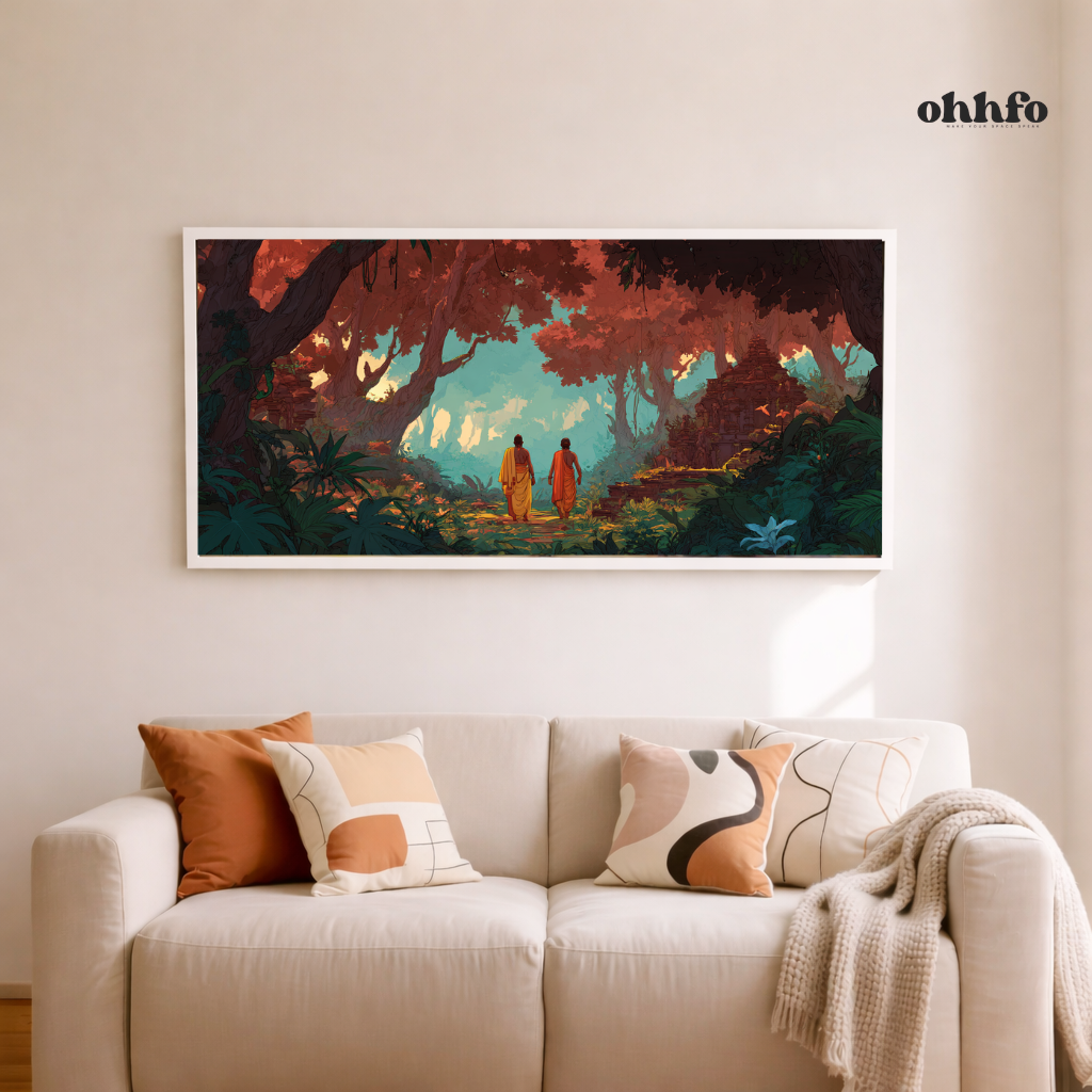 Spiritual Forest Journey Canvas Wall Art