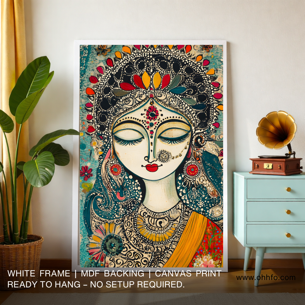 Goddess Canvas Wall Art – Indian Painting
