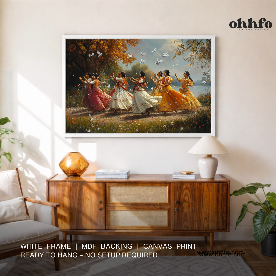 Graceful Indian Women Dancing in Nature